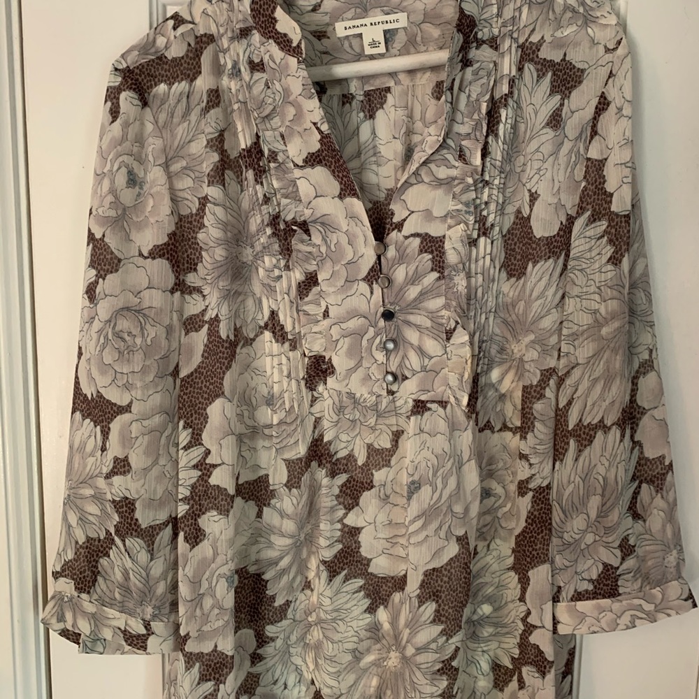 Banana Republic Floral Blouse